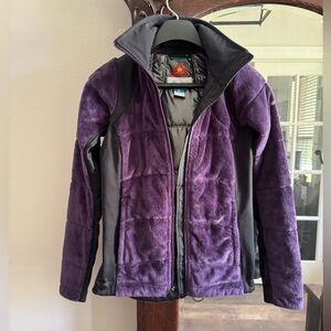 COLUMBIA BRAND Purple and Black Women's Fleece Jacket